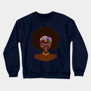 Black Womaning Crewneck Sweatshirt